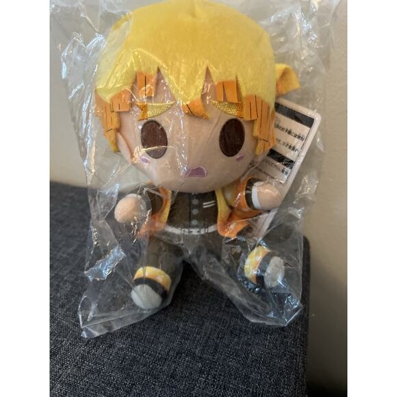 Demon Slayer Zenitsu Agatsuma Ichiban Kuji Chokonokko Plush BNWT US Seller - Picture 1 of 3